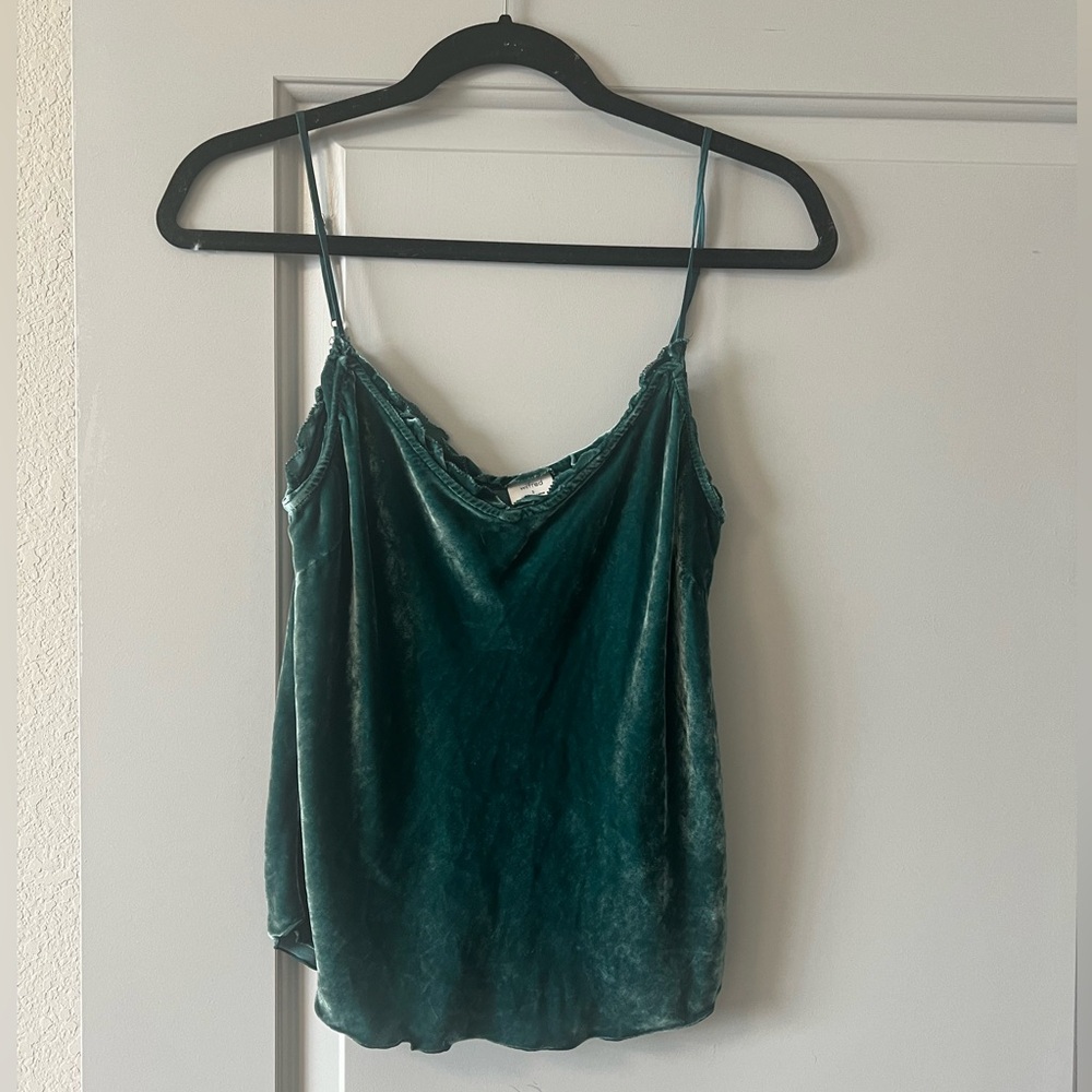 Wilfred Green Velvet Camisole Size Small